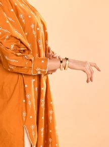 Oriana Supima Cotton Orange Co-ord Set