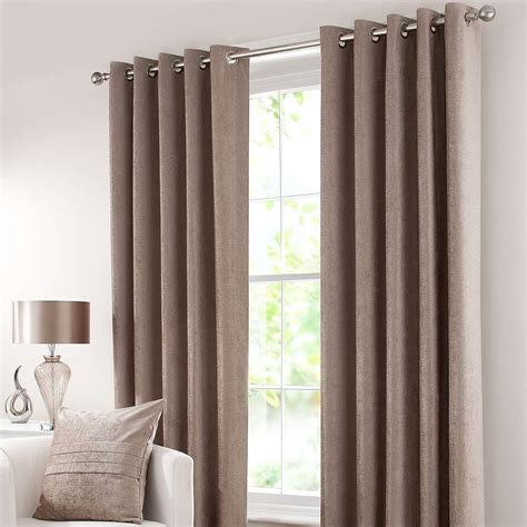 taupe living room curtains