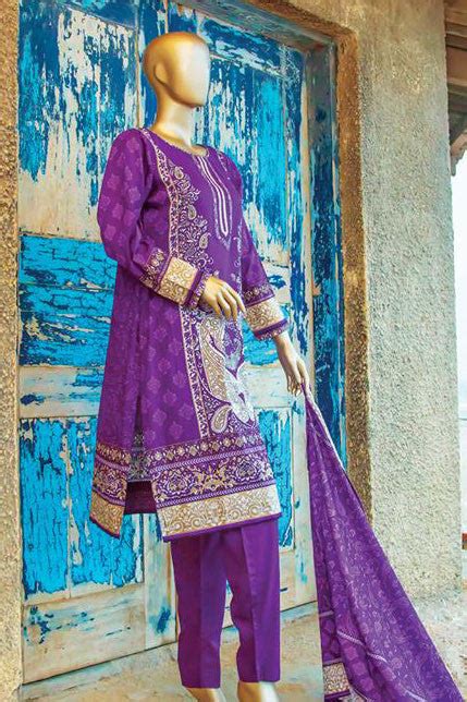 HZ Textiles Diamond Classic Lawn Collection – Design 22 Purple ...