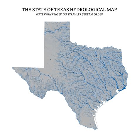 Texas- Rivers & Lakes Map - US River Maps