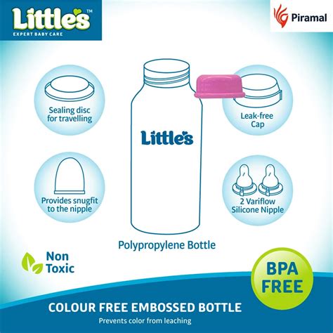 Buy Little's Classic Maxi Blue Feeding Bottle, 240 ml | 19 Minutes ...