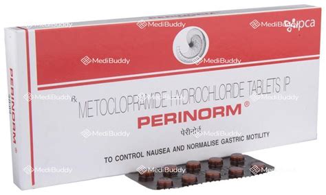 Perinorm Tablet: Price, Uses, Side Effects & How to Use - MediBuddy