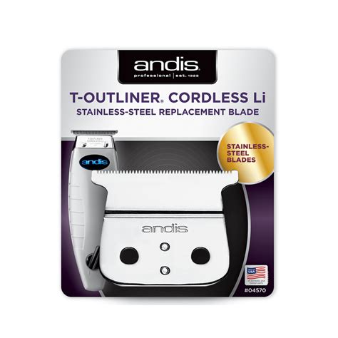 Andis T-Outliner® Li Cordless Yedek İnce T-Bıçak (Paslanmaz Çelik)