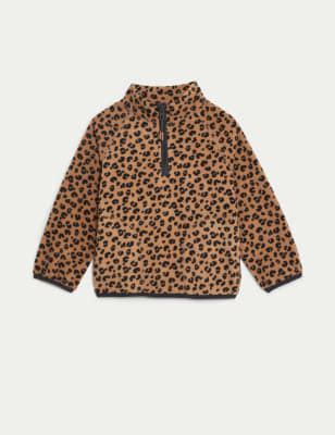 Animal Print Half Zip Fleece (2-8 Yrs)