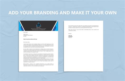 Unprofessional Behavior Warning Letter Template in Word, PDF, Google ...