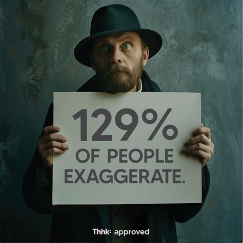 129% Of People Exaggerate. – Thnk Collective