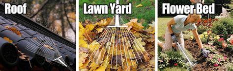 VIMAL Leaf Rake | Adjustable Folding Garden Broom for Quick Clean-Up ...