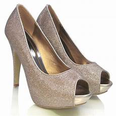 Bronze Wedding Shoes Heels by New Womens Bridal Wedding Peeptoe Platform Heels Bronze Wedding Shoes Heels