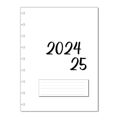 Amazon.com: 2024 2025 Monthly Planner Calendar Refills for 9 Disc ...