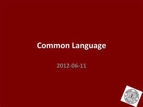 Image result for Creating a Common Language