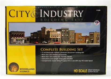 WOODLAND SCENICS CITY OF INDUSTRY BUILDING SET HO GAUGE WDS1486