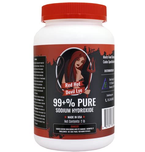 Amazon.com: Duda Energy 2 lb Red Hot Devil Lye Sodium Hydroxide Meets ...