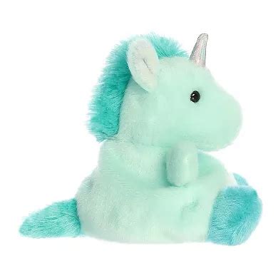 Aurora Mini Blue Palm Pals 5" Tilly Blue Unicorn Adorable Stuffed Animal