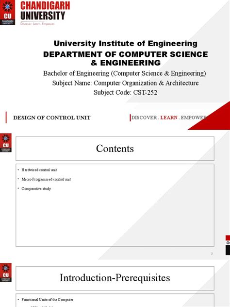 Design of Control Unit | PDF | Computing | Electrical Engineering