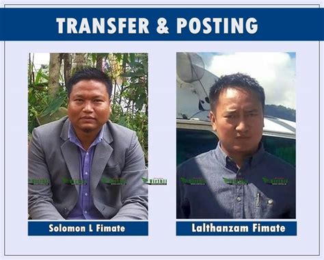 Pu Lalthanzam Fimate, MCS le Pu Solomon L Fimate, MCS hai sawn