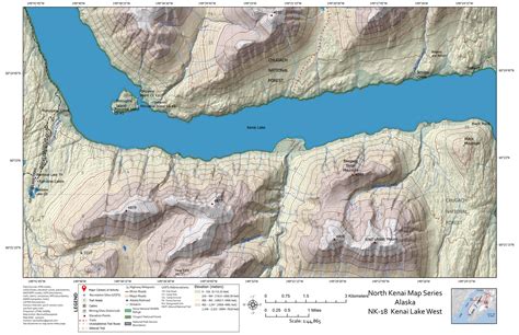 Kenai Lake, Northern Kenai Peninsula, Alaska map by BarnwellGeospatial - Avenza Maps | Avenza Maps