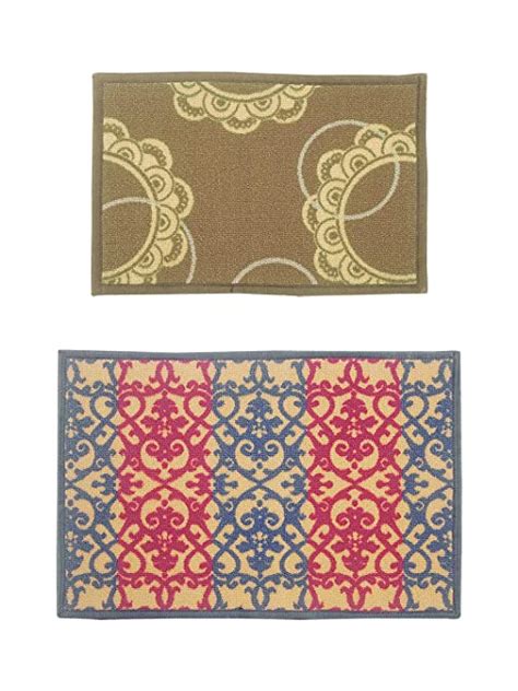 Buy BIANCA Highly Durable Anti Slip Door Mat -2pc Family Set Set ...