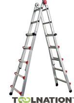 Valex V1500192 Aluminimum telescopic ladder 4 x 4