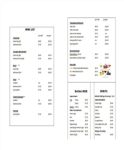Food Menu Checklist Template 的图像结果