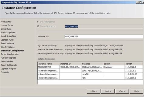 Image result for Instance Configuration in SQL Server 2014 Express