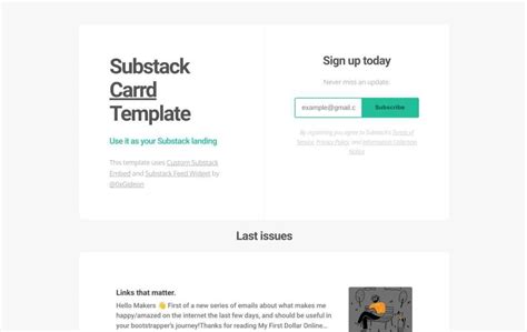 Substack Newsletter - Templatery
