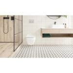 Patchwork Clover Black Pattern 30×30 - Alvos Beograd