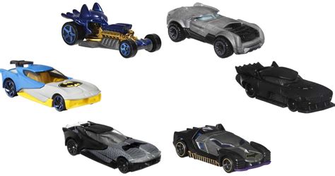 Buy Hot Wheels Batman Character Cars 6-Pack, Set of 6 Toy Cars in 1:64 ...