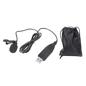 USB Computer Recording Microphone - Lapel Clip Microphone - Portable ...