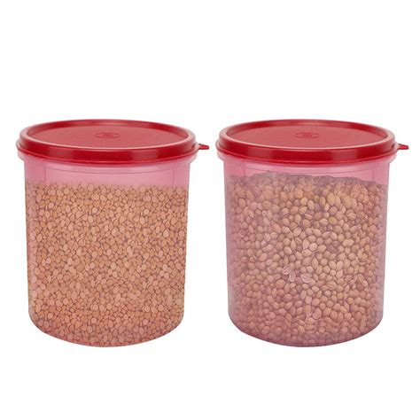 Cutting EDGE Jumbo Round Modular Airtight Container for Pulses,Flour,