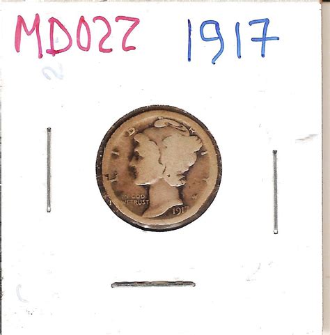 1917 Winged Liberty Dime MD022 - For Sale, Buy Now Online - Item #934913