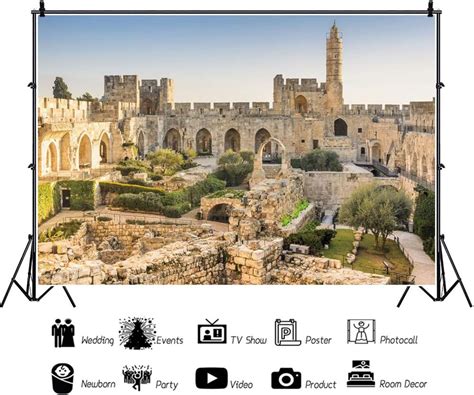 Buy OFILA 12x8ft David Tower Museum Photo Background The Old City ...