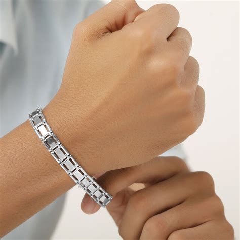 925 Silver Bold Contemporary Bracelet for Men