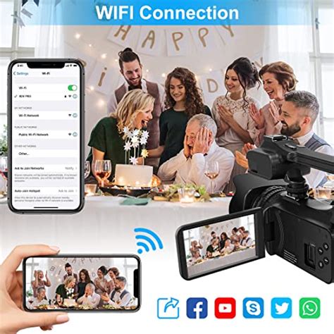 Buy Video Camera 4K HD Auto Focus Camcorder 48MP 60FPS 30X Digital Zoom ...