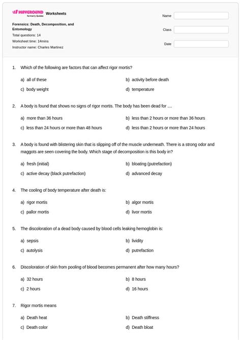 50+ Entomology worksheets for Class 10 on Wayground | Free & Printable