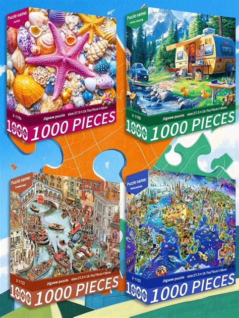 1 Box Of 1000-Piece Jigsaw Puzzle Toy, Size 70cm*50cm, Oil Painting ...