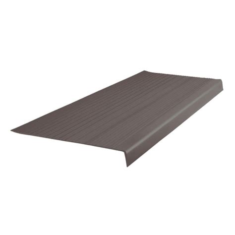 Flexco VT Series 12-in x 72-in Bark Vinyl Stair Tread 72VTS00P002 at ...