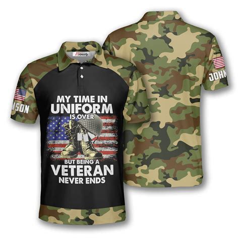 US Army Being a Veteran Never Ends Custom Veteran Shirts for Men - Primesty