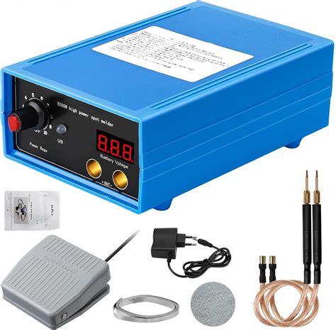 Handheld Spot Welder 8000W, Foot Pedal Spot Welder, 9 Gears Adjustable Mini Portable Battery ...