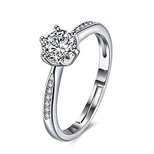 Jewels Galaxy Tantalizing Crystal & AD Silver Plated Delicate Ring for ...