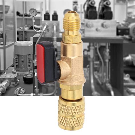 Buy Ball Valve Connector, Brass R410 Refrigeration Ball Valve Adapter ...