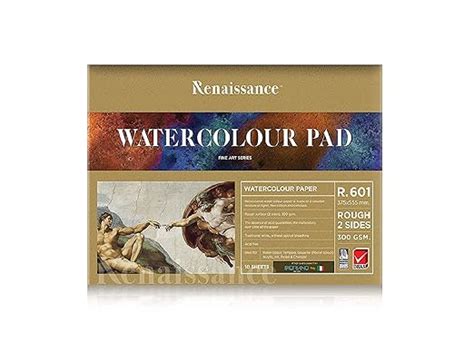 RENAISSANCE WATER COLOUR PAD R-601 10 SHEETS 300 GSM 15" x 22" (152208 ...
