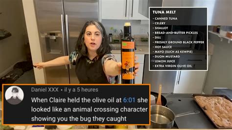 Claire Saffitz Showing Olive Oil Like an 'Animal Crossing' Character ...
