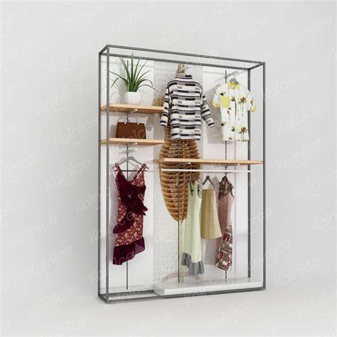 Kainice Womens Boutique Floor Clothing Rail - Luxury Display