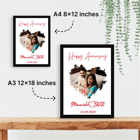Happy Anniversary Photo frame - Customised Couple Gift | Gifting Studio ...