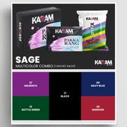 KADAM Pakka Rang Permanent Fabric Dye Colour | Shade No.17: Black | 25g ...