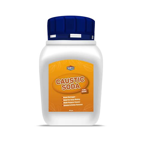 ZYAX Caustic Soda 400g, Drain Declogger, Chimney Cleaner, Soap Making ...