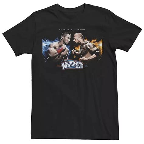 Men's WWE Wrestlemania XXVIII John Cena vs The Rock Once in a Lifetime ...
