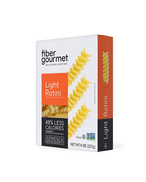 Low Calorie, High Fiber Pasta - Light Rotini | Fiber Gourmet – Fiber ...