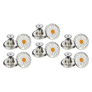 CALANDIS? 4x12x 17mm Jeans Buttons Repair Studs for Jean Pant Replace ...