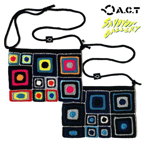 【A.C.T×SAYO】CROCHET REVERSIBLE SACOCHE (クロシェ リバーシブル サコッシュ) | SAYOYON ...